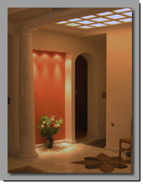 Γύψινα φατνώματα σε ψευδοροφή γυψοσανίδας