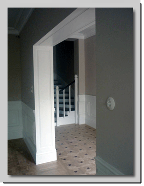 Γύψινο πυλάστρο σε υπάρχων άνοιγμα πόρτας