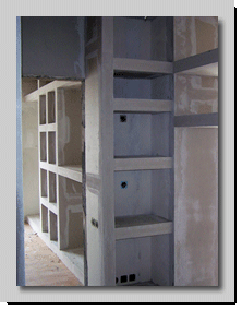 Κρεμαστά ράφια γυψοσανίδας