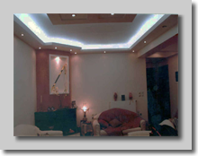 Κρυφός φωτισμος με γυψοσανίδα σε οικία.