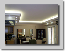 Περιμετρικός γύψινος κρυφός φωτισμός