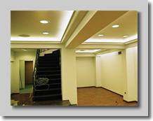 Ψευδοροφή με γυψοσανίδα και πρόσθετο γύψινο κρυφό φωτισμό